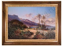 Хаш Карл (1834-1897), "Южный пейзаж", 1880 год