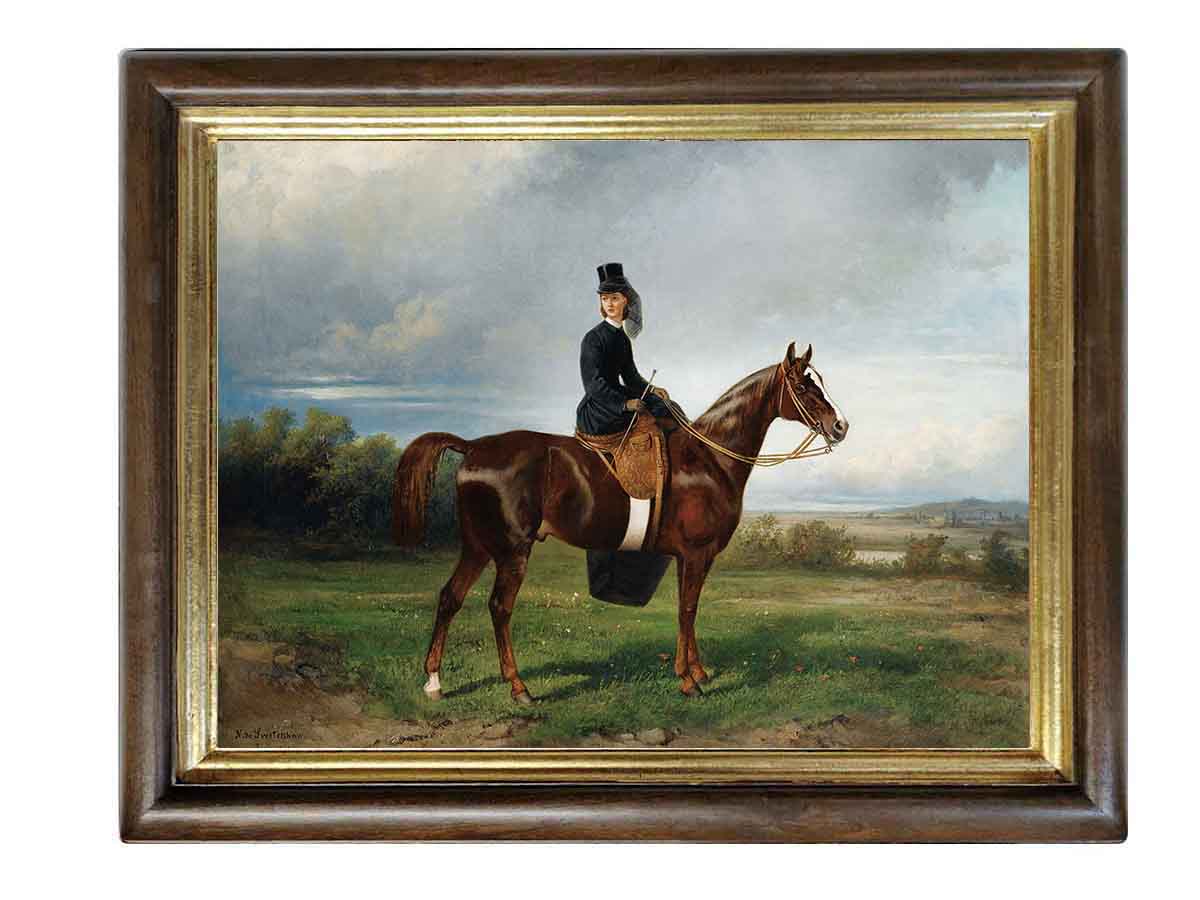 Дама на лошади