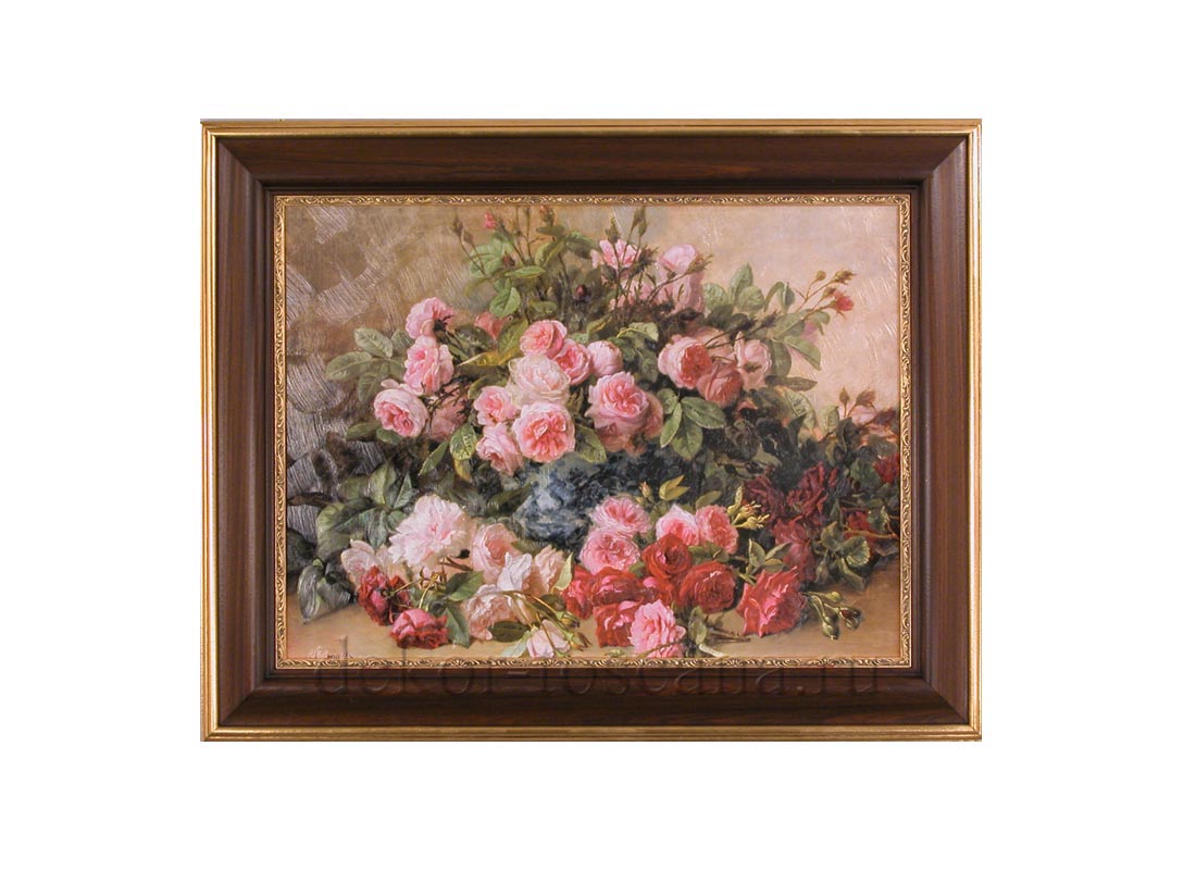 Жан Капейник  (Бельгия 1838-1890) "Розы"