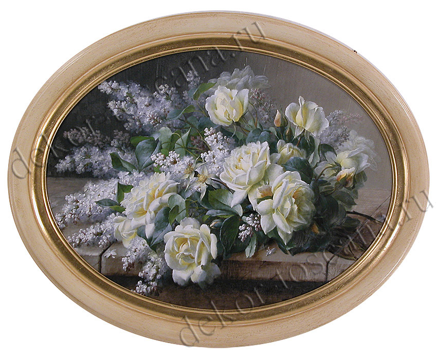 Raoul Victor Maurice  De Longpre (1843-1911) "Натюрморт с розами"