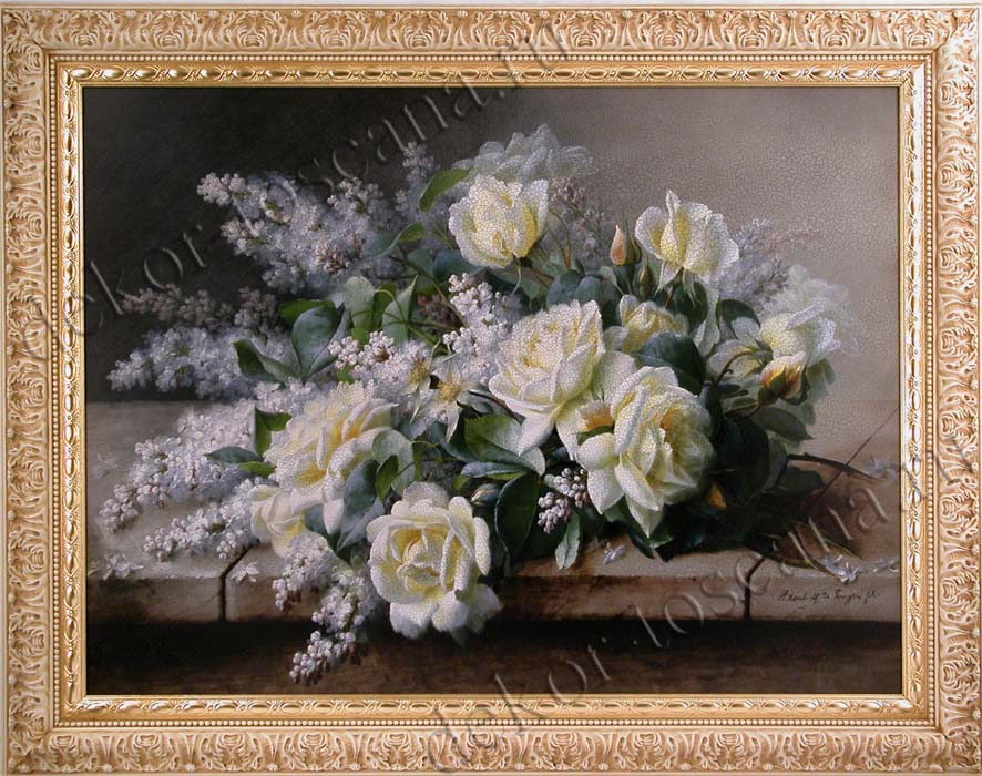 Raoul Victor Maurice  De Longpre "Натюрморт с розами"