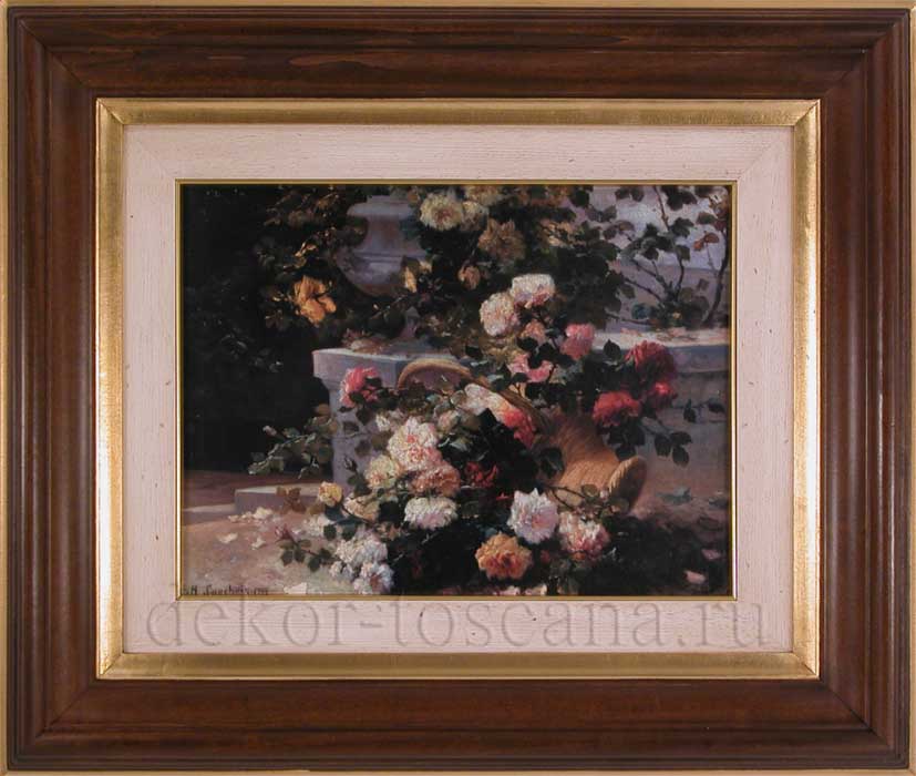 художник Евгений Анри Кошуа (1850-1911, Франция) "Корзина с розами" художник Евгений Анри Кошуа (1850-1911, Франция) "Корзина с розами"
