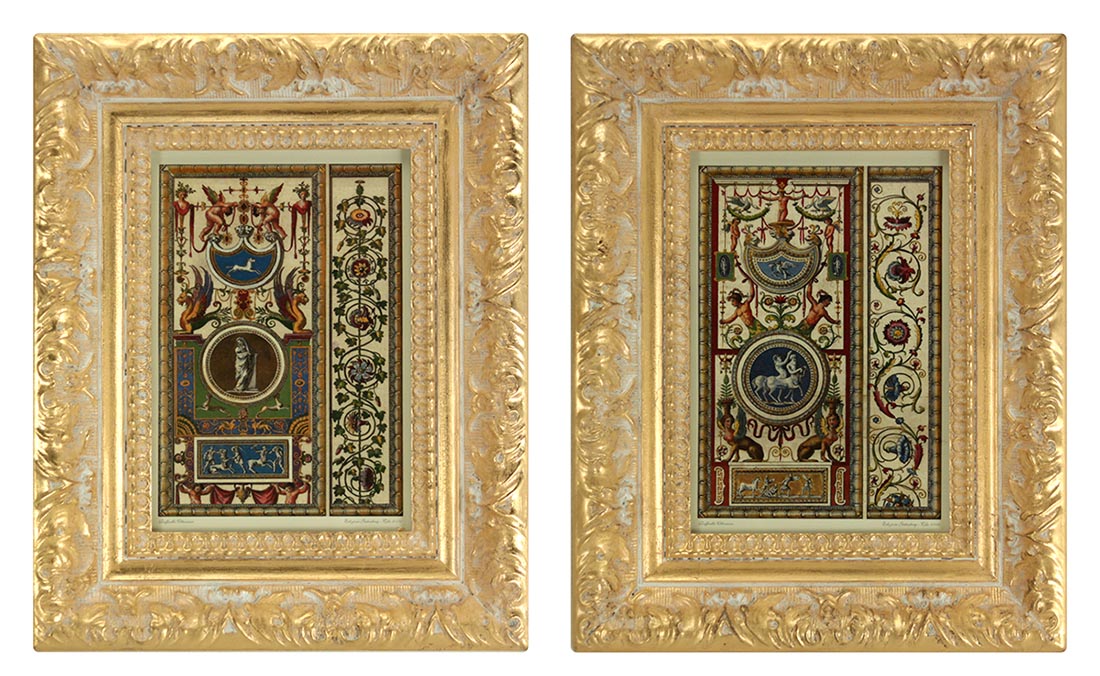 Медальоны с арабесками.