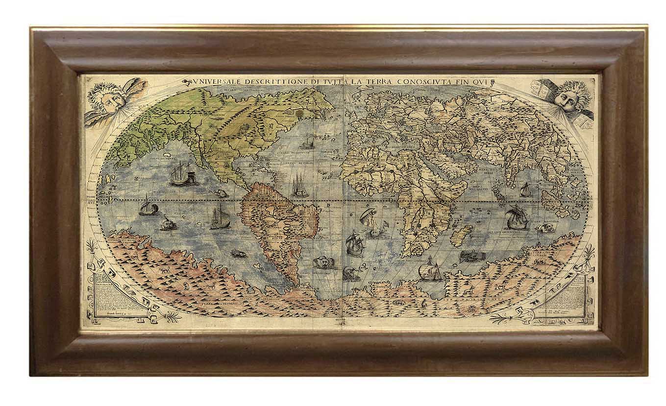 Паоло Форлани "Карта Мира 1565г"