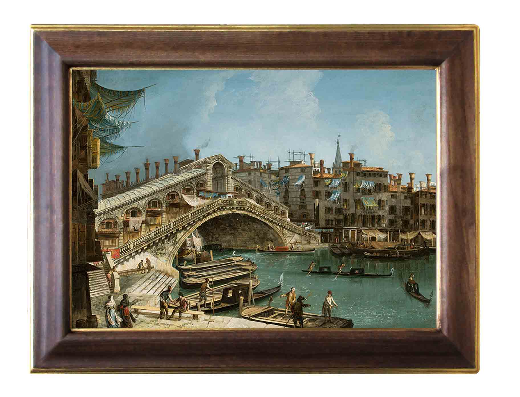 Микеле Мариески(1710-1744) "Венеция, мост Риалто"