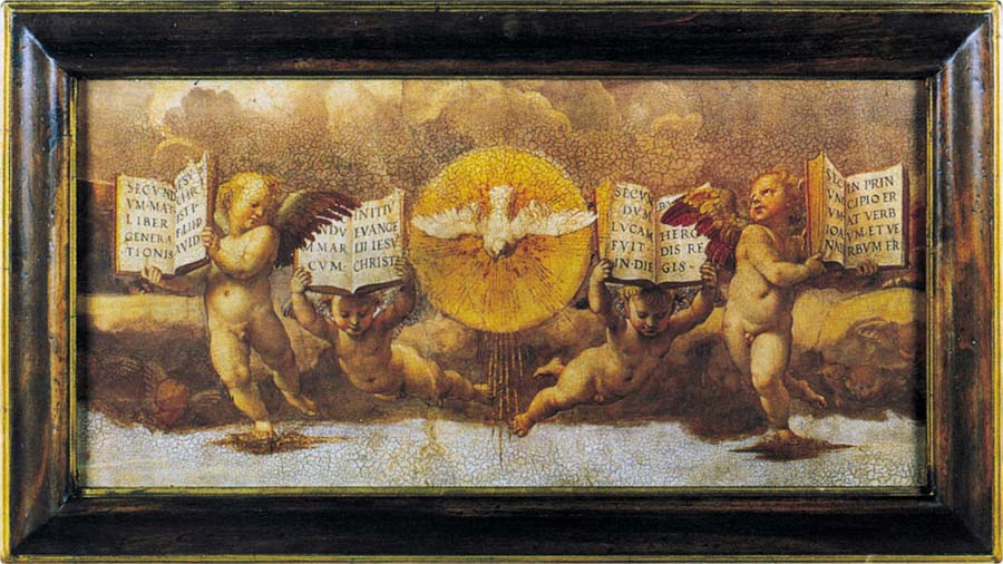 Рафаэль: фрагмент фрески "Спор святого причастия". Ватикан 1509-1510 г.