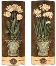 Панно «Нарциссы и тюльпаны»