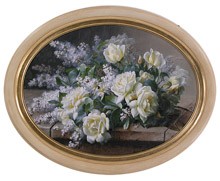 Raoul Victor Maurice  De Longpre (1843-1911) "Натюрморт с розами"