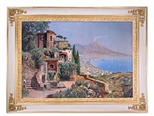 Алоис Арнеггер (1879-1963) "Вид на Неаполитанскую бухту. Везувий."