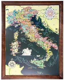Карта винных брендов Италии