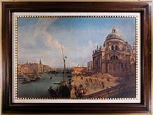  Микеле Мариески (1696-1743) Вид на Большой канал и церковь Санта-Мария делла Салюте в Венеции.